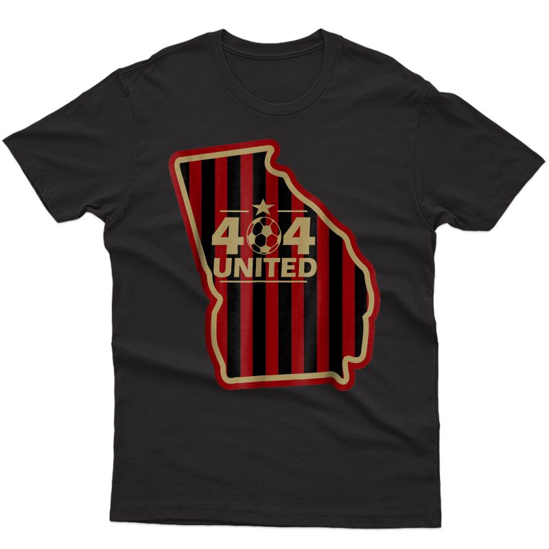 404 United Atlanta Soccer Original Design Georgia Map Shirt