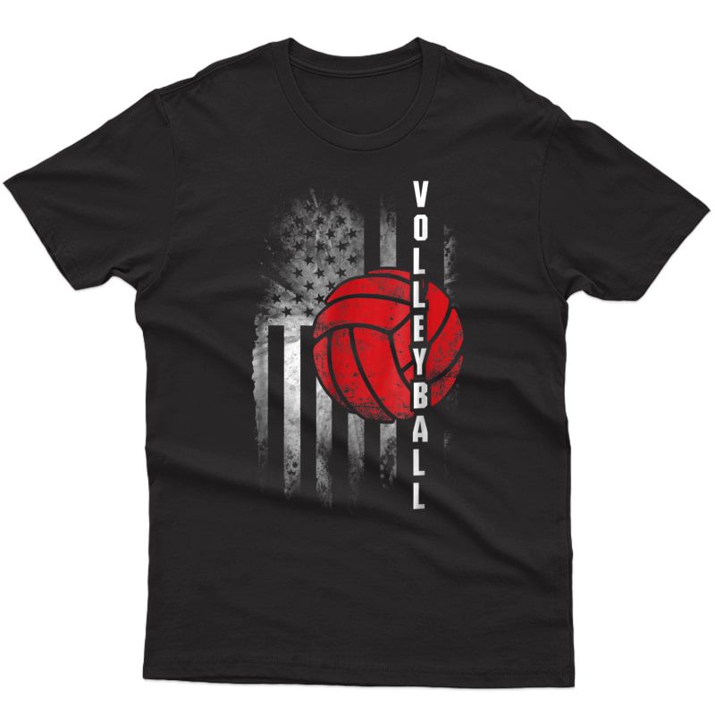 American Flag Volleyball T-shirt