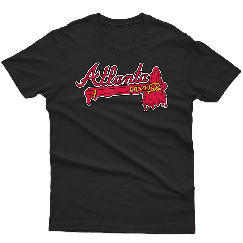 Atlanta Baseball Melting Blood Tomahawk T-shirt