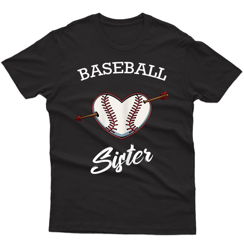 Baseball Sister Softball Lover Proud Supporter Coach Player T-shirt