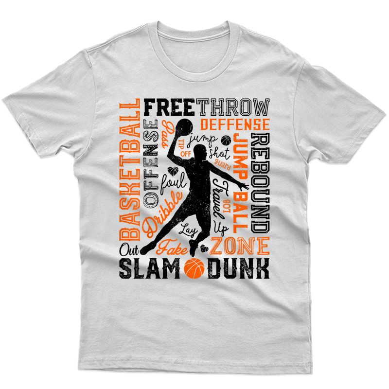 Basketball T Shirt For Gift Novelty Player Dunk Tee