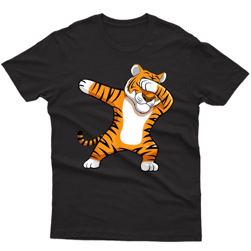 Bdaz Dabbing Tiger Football Team Mascot Funny Dab T-shirt