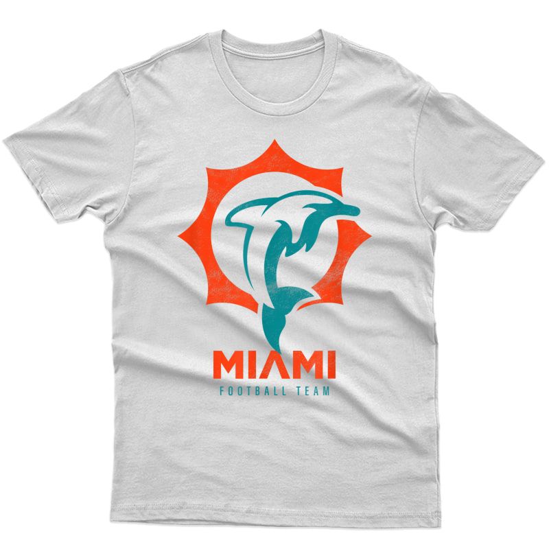 Cool Dolphin, Modern Miami Football Tailgate Party Fan Gift T-shirt