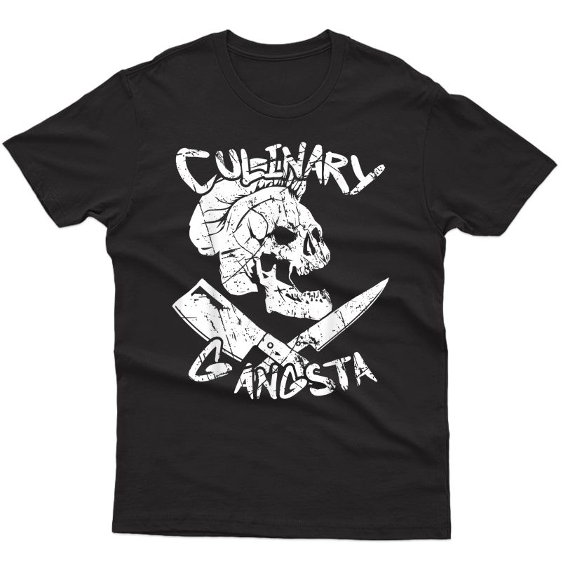 Culinary Gangster Tshirt Chef Gift Tee Cooking Cooks Bbq