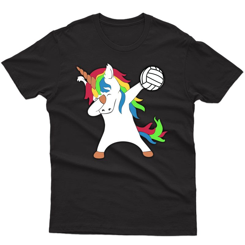 Dabbing Unicorn Volleyball Tshirt Unicorns Sport Tee