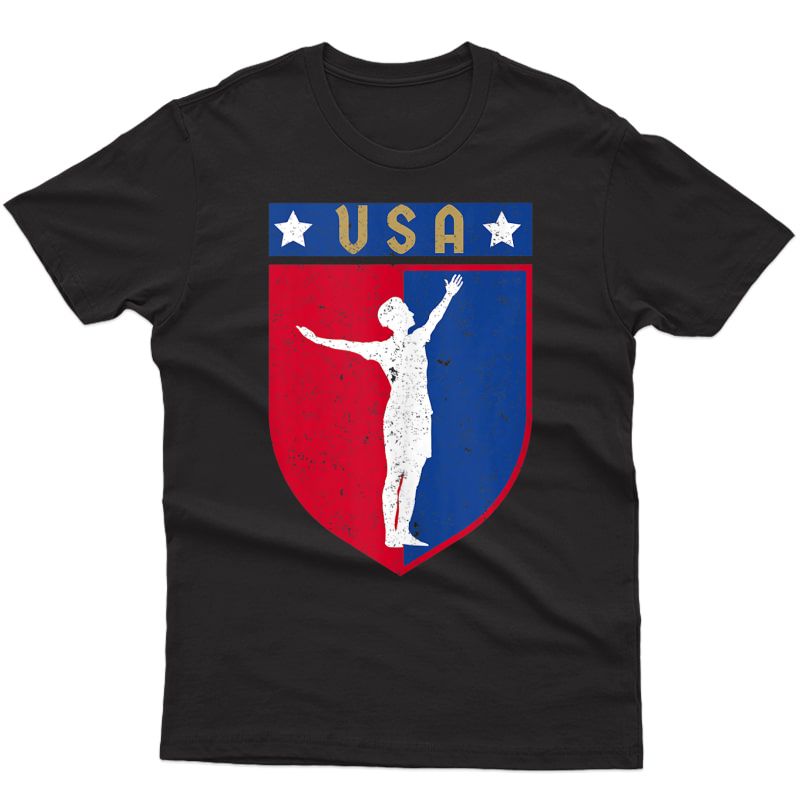 Distressed Usa Red, And Blue Soccer Flag Rapinoe Tank Top Shirts