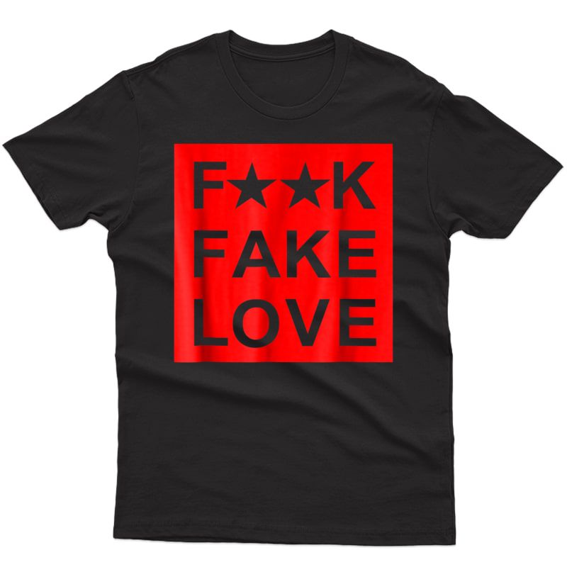 Fake Love Red T-shirt Sneaker Heads Basketball Shoes