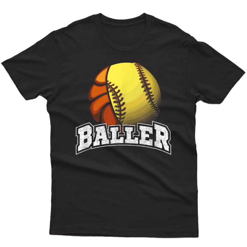 Funny Basketball Softball Girl T-shirt