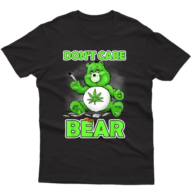 Funny Bear Smoking Weed Cannabis Marijuana 4:20 Stoner Gift T-shirt