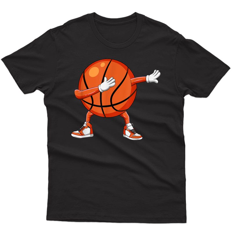 Funny Dabbing Basketball Ball T Shirts Boy Girl Adults Gift