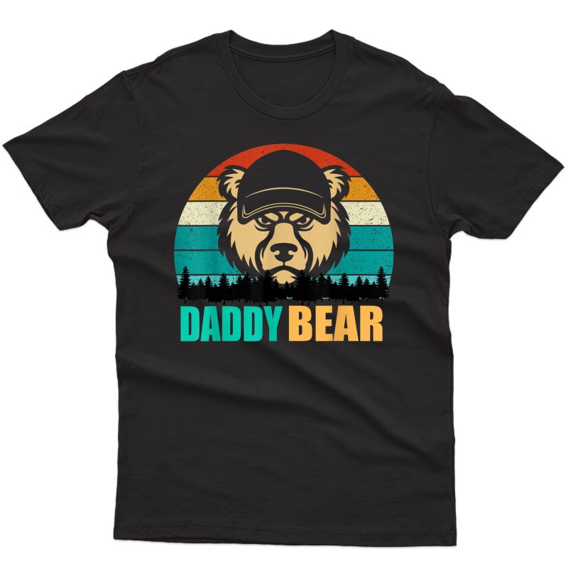 Funny Daddy Loves Me Vintage For Daddy Bear T-shirt