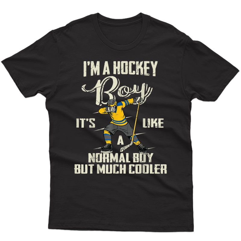 Hockey Boy Gifts Funny Dabbing Player Shirt Bzr