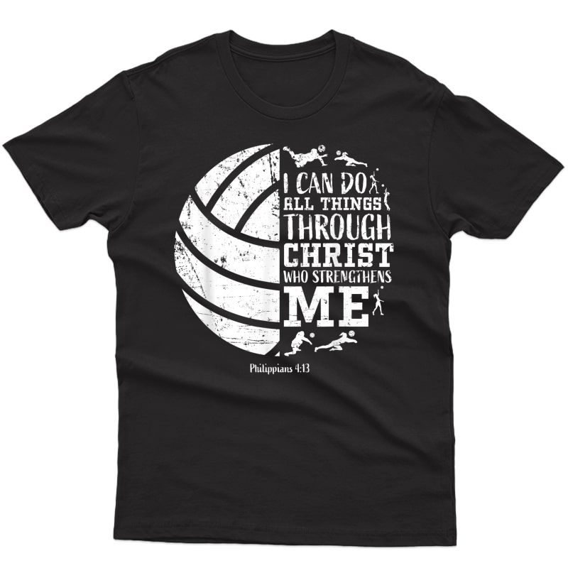 I Can Do All Things Gifts Teen Girls Teens Volleyball T-shirt