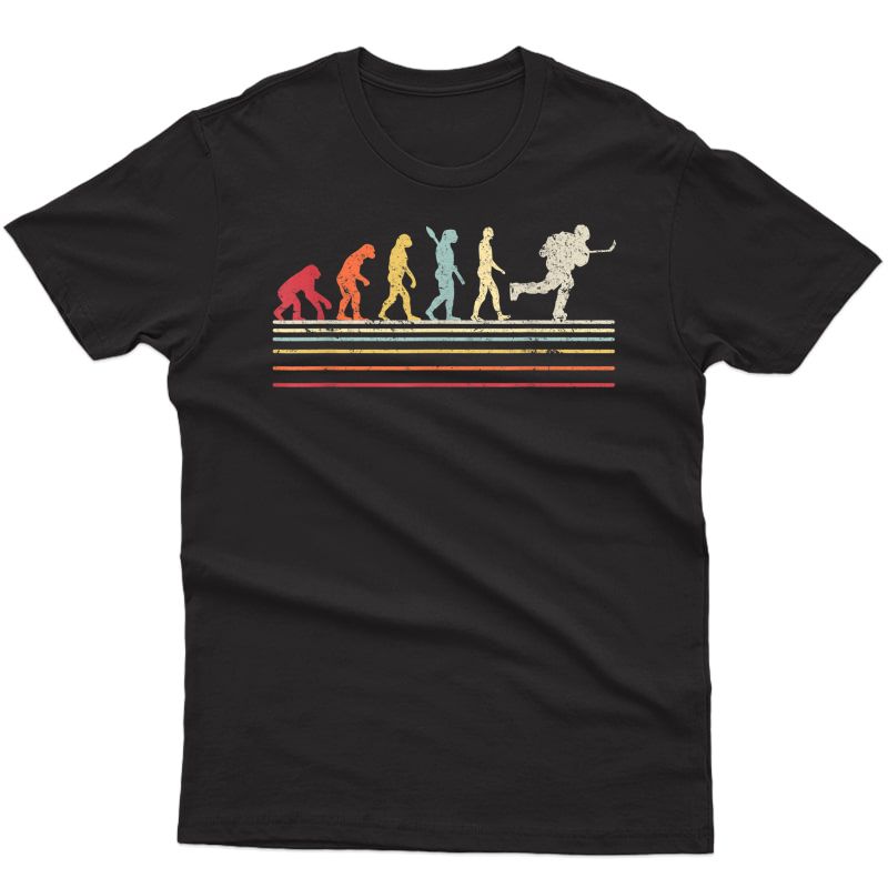 Ice Hockey Shirt. Retro Evolution T-shirt For Hockey Player