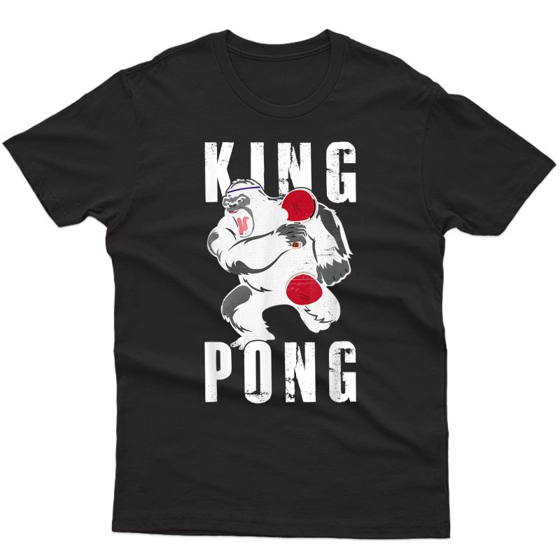 King Pong - Funny Vintage Ping Pong Table Tennis Gift T-shirt