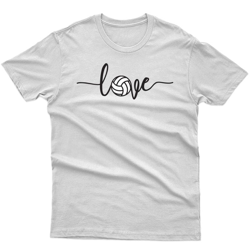 Love Volleyball Cute Sports Fans Graphic T-shirt