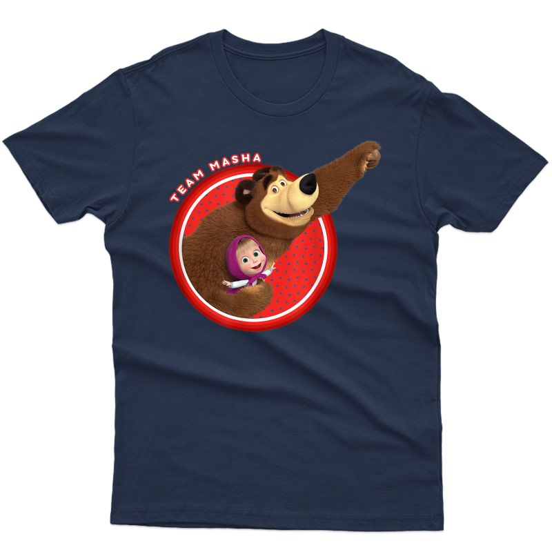 Masha And The Bear T-shirt Team Masha