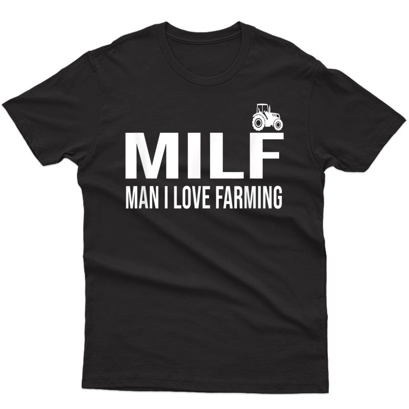 Milf Man I Love Farming Kansas State Purple Football Fan T-shirt