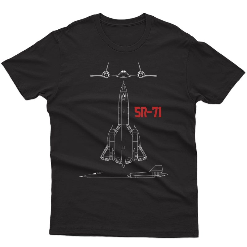 Military Aircraft Sr-71 Blackbird Usaf Pilot Gift Shirt