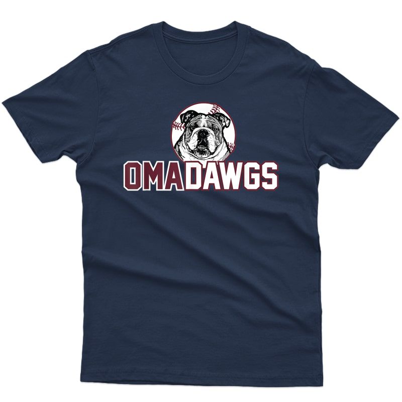 Oma Dawgs Bulldogs Omadawgs Mississippi Baseball Omadawgs T-shirt