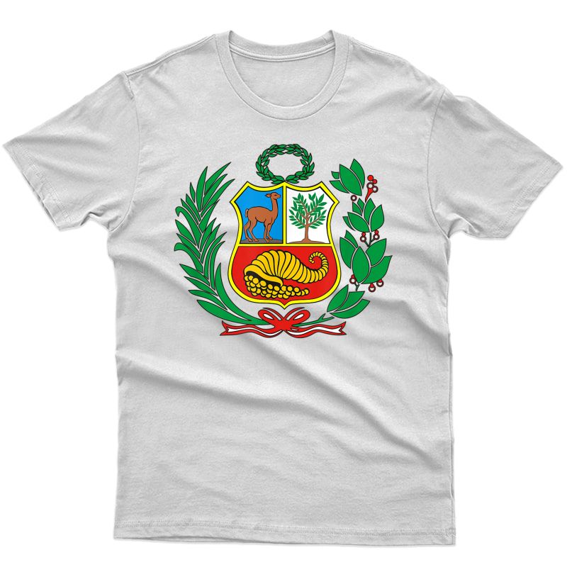 Peruvian T-shirt Peru Soccer Shirt Russia Escudo 