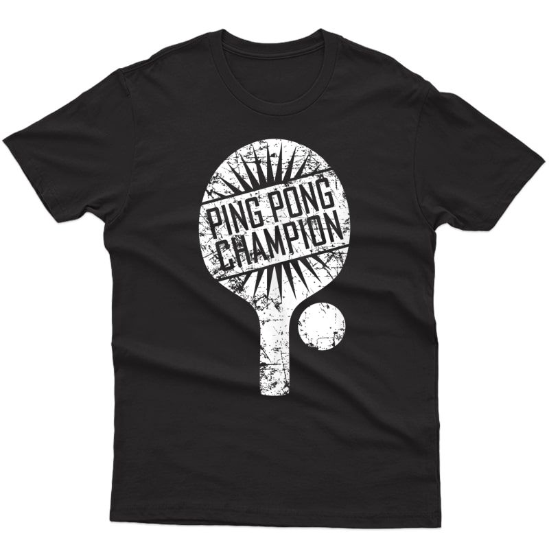 Ping Pong Champion Shirt Funny Cute Table Tennis Gift Tank Top