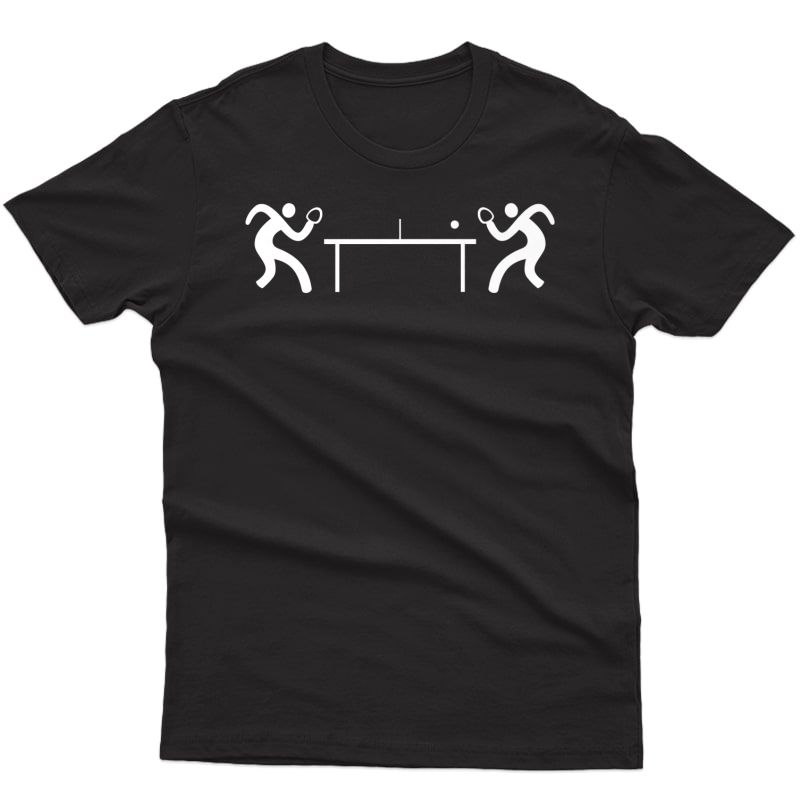 Ping Pong Table Tennis Stick Figures Pingpong Player Premium T-shirt