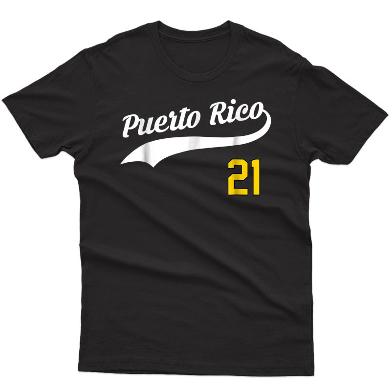 Puerto Rico Baseball 21 T-shirt For Santurce Baseball Fans