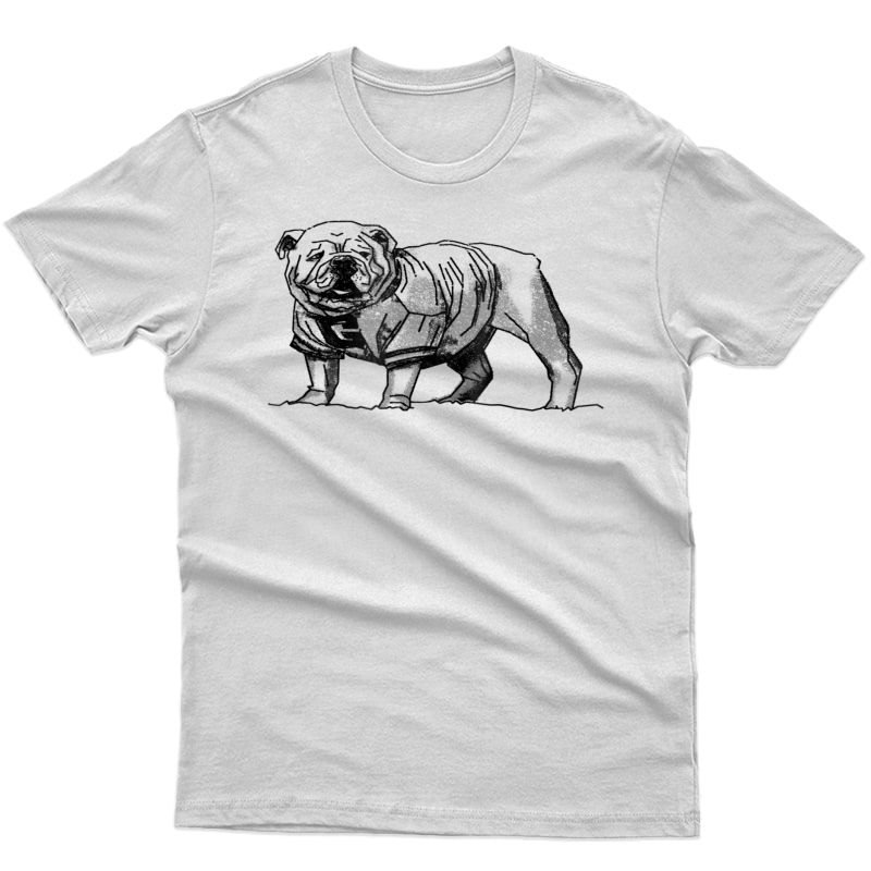 Red Georgia Uga Football Here Break Bulldog Shirts