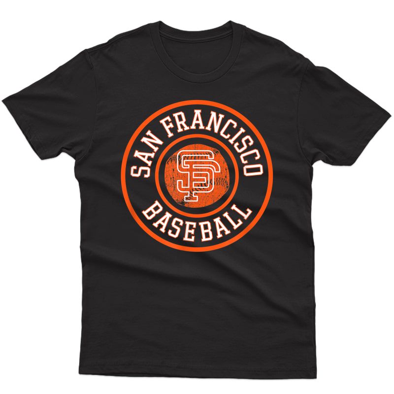 San Francisco Baseball | Vintage Cali Sf Baseball Badge Gift T-shirt