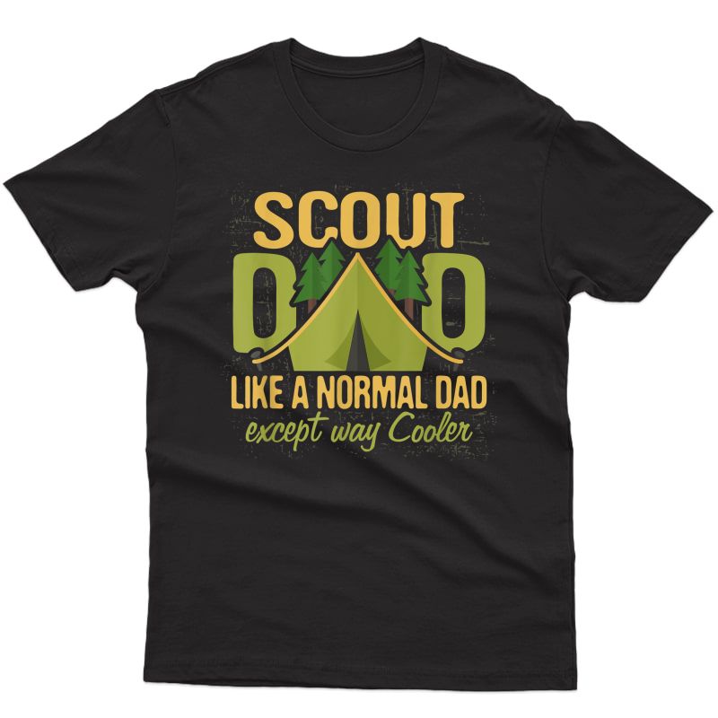 Scout Dad T Shirt Cub Leader Boy Camping Scouting Gift 