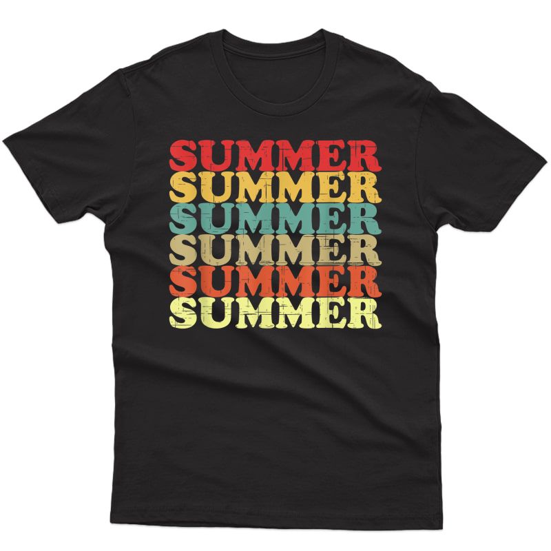 Summer End Of School Year Vintage Distressed Tea Or T-shirt