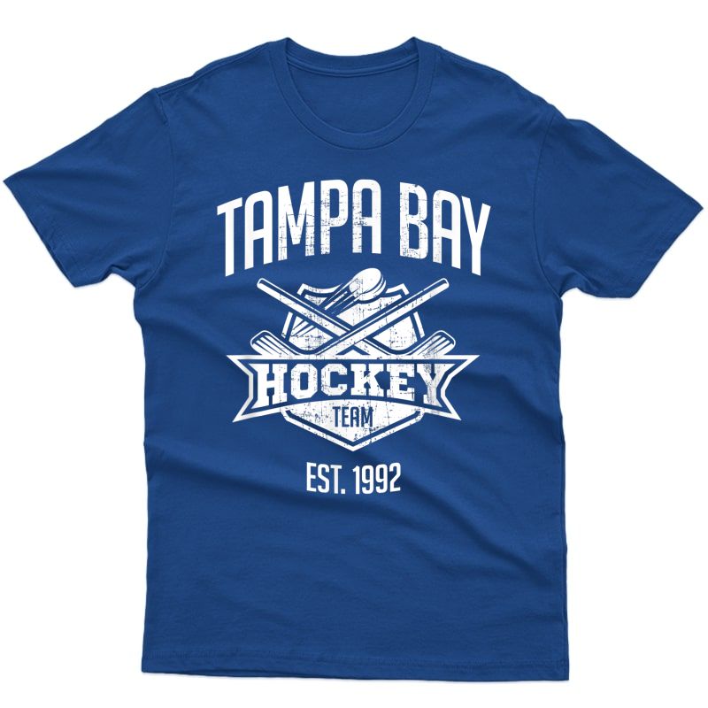 Tampa Bay Hockey Team Vintage Florida Est 1992 The Bolts T-shirt