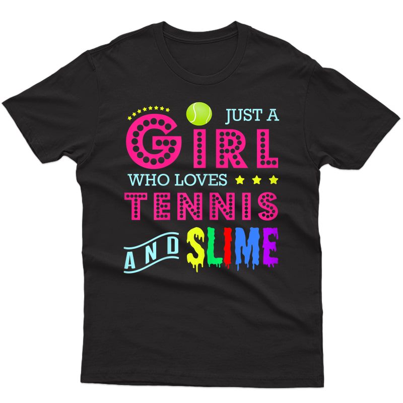 Tennis T Shirt - A Girl Who Loves Tennis And E