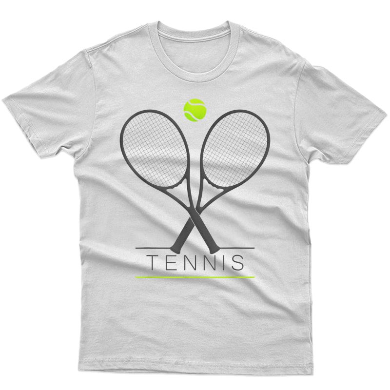 Tennis Tshirt | Trendy Tennis Rackets & Ball T-shirt