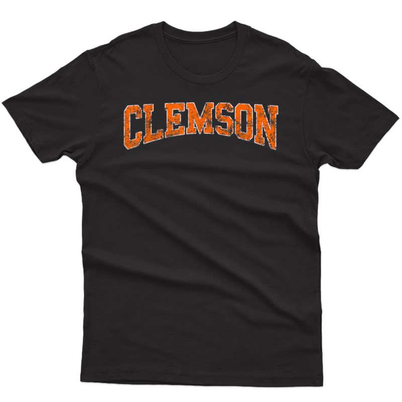 Vintage Clemson Football Retro Weathered Classic Shirt