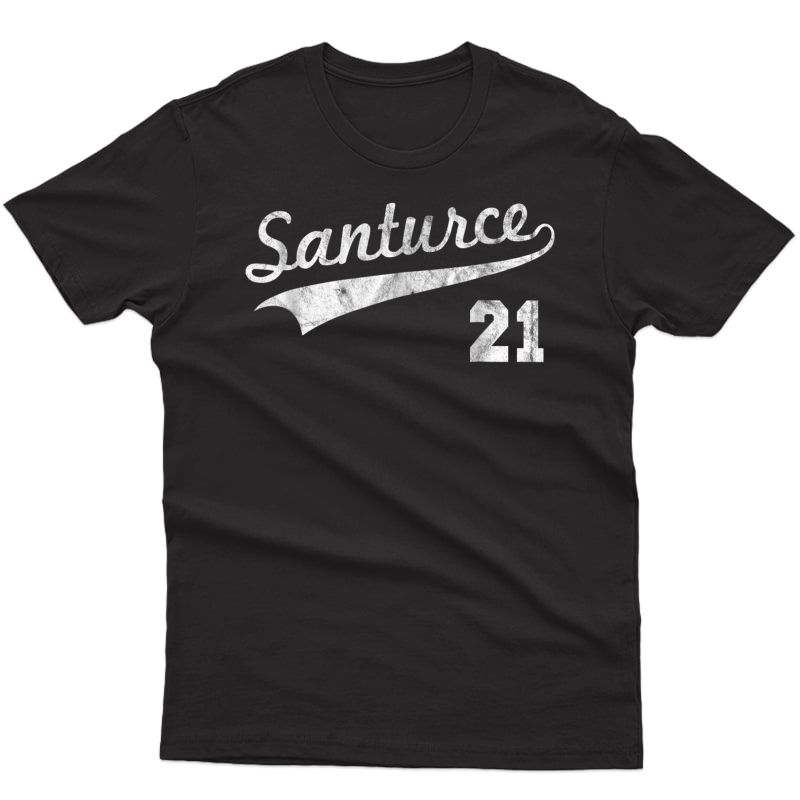 Vintage Distressed Santurce 21 Puerto Rico Baseball Shirt