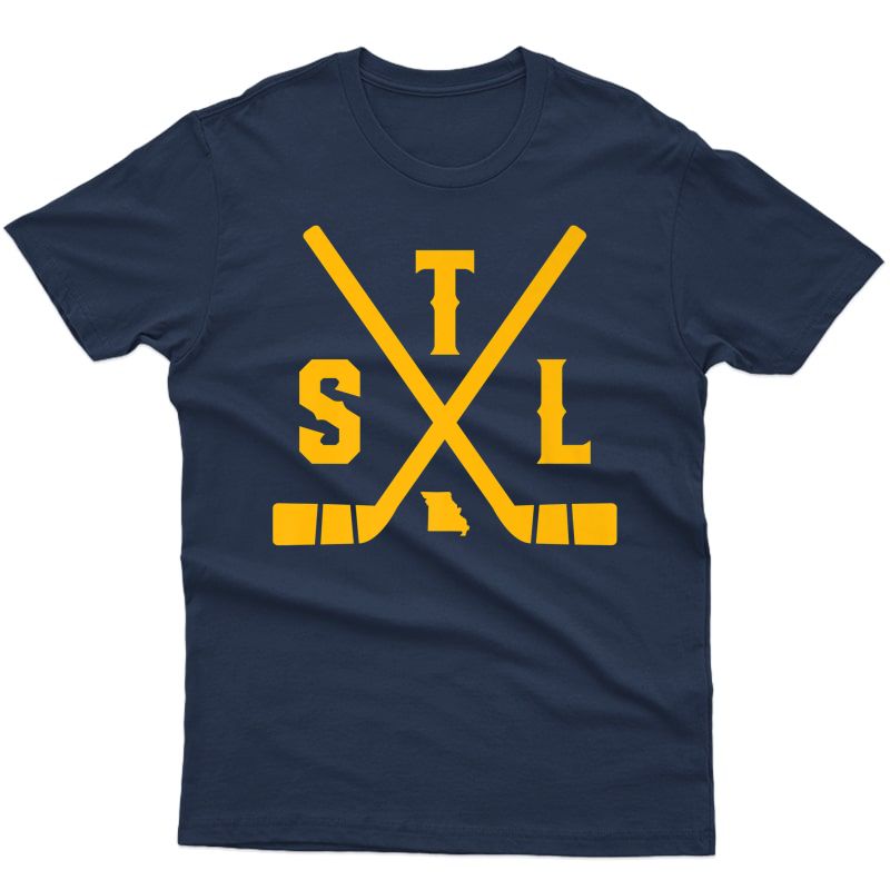 Vintage St. Louis Hockey State Outline Graphic Ts