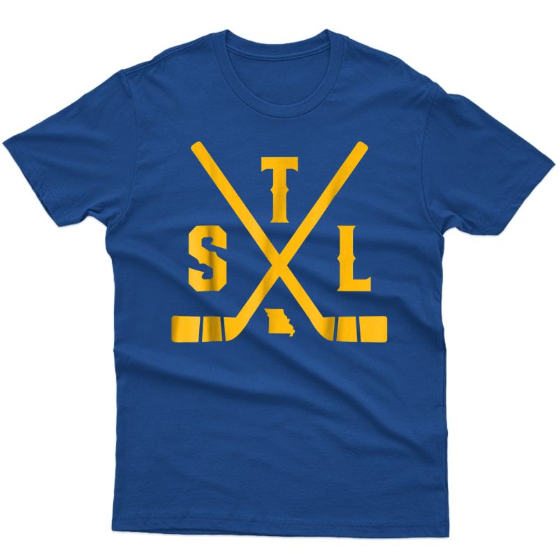 Vintage St. Louis Ice Hockey Sticks State Outline Shirt