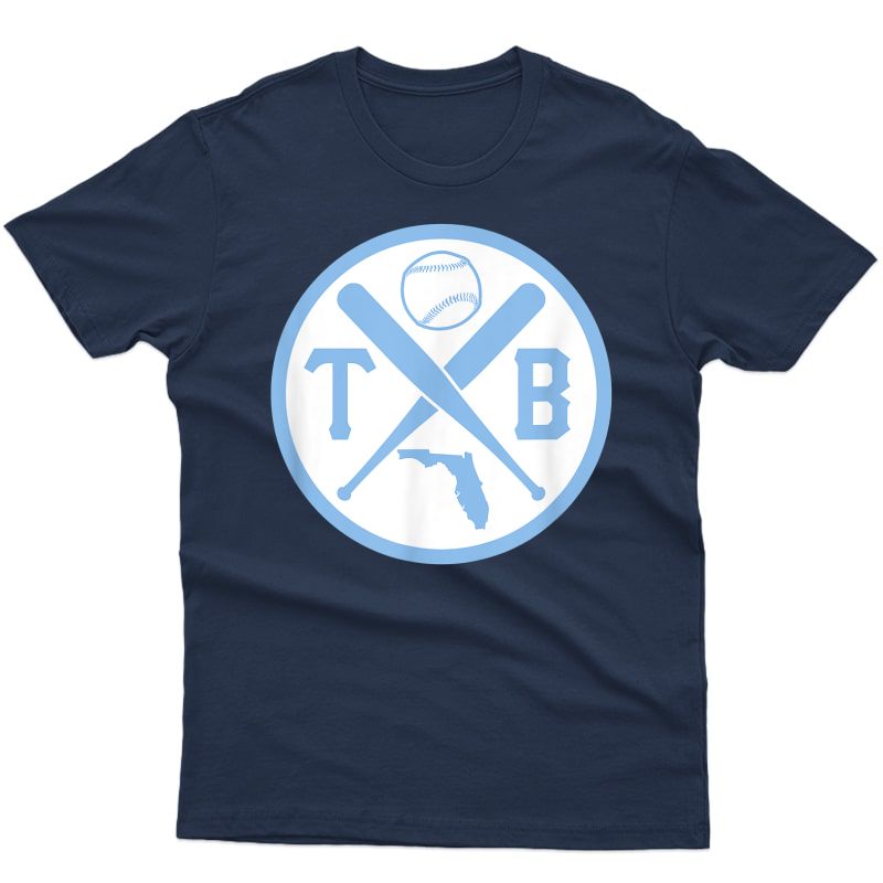 Vintage Tampa-bay-baseball-tb Retro Badge Ray Gift T-shirt