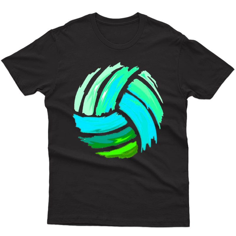 Volleyball Blue Green Ball Gift For Teens Shirts