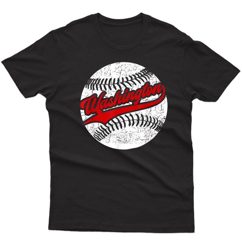 Washington Baseball | Retro Vintage National Gift T-shirt