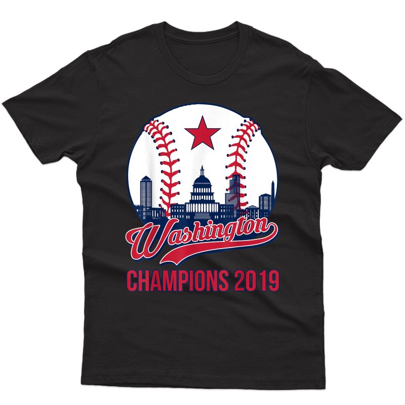 Washington Baseball Vintage Washington Champions Shirt T-shirt