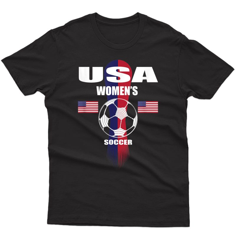  Soccer Team T-shirt Usa United States Soccer Fan Woman