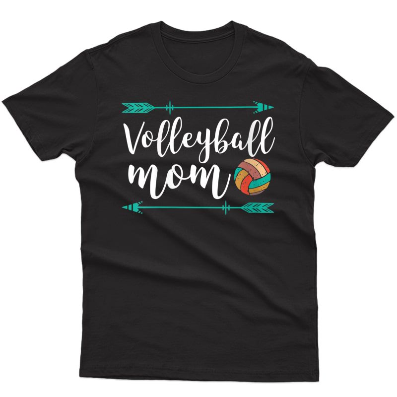  Cute Volleyball Mom Shirt For Moms Of Players Fans T-shirt